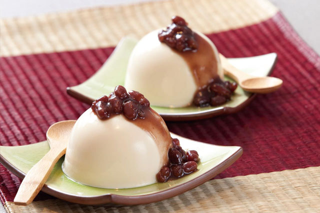 Healthy Red Bean Milk Pudding